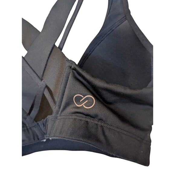 CALIA Women's Size XS Made to Move Double Strap Sports Bra Pure Black $50 MSRP - Picture 3 of 5